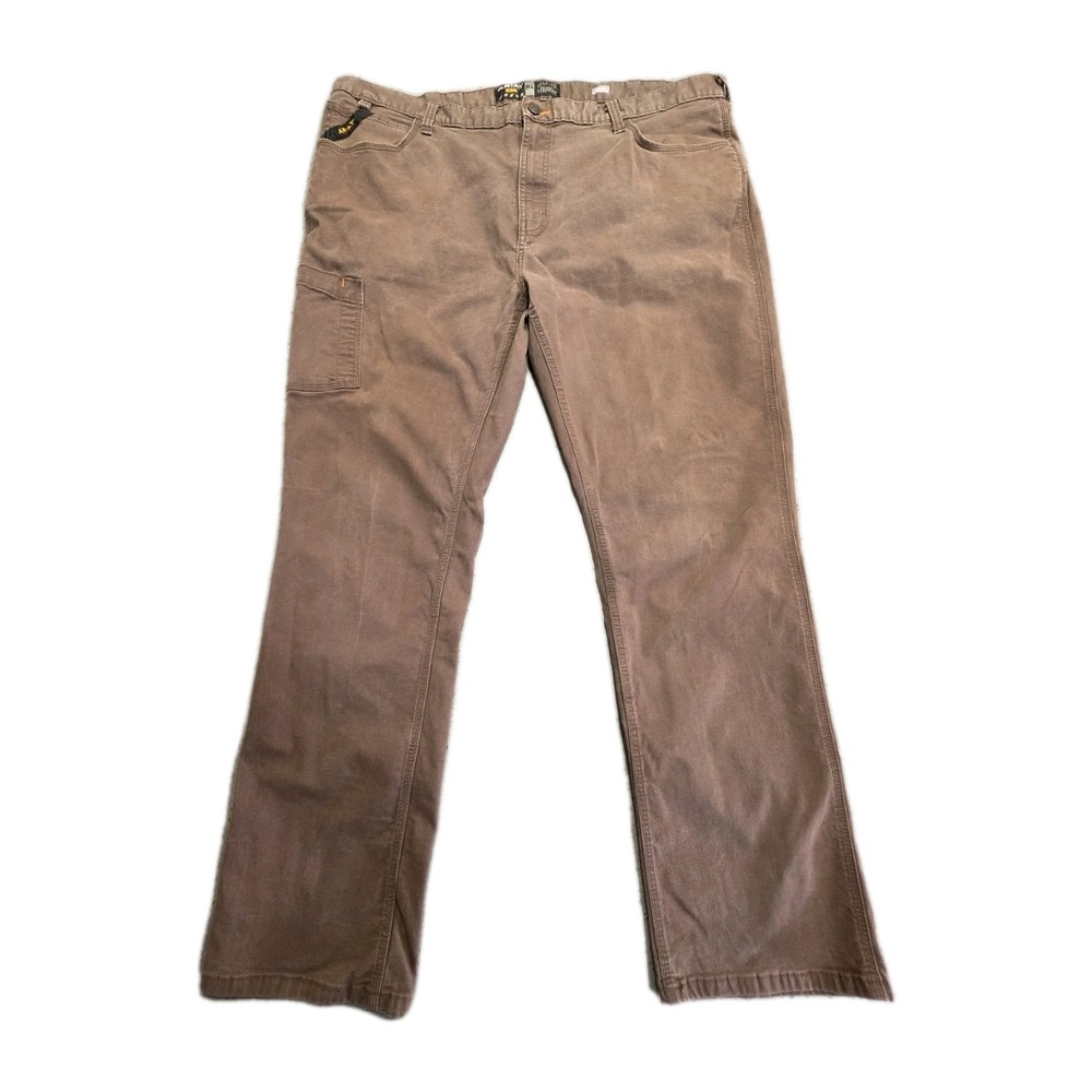 Ariat Rebar M4 Relaxed Mens 44x31 DuraStretch Straight Leg workwear brown